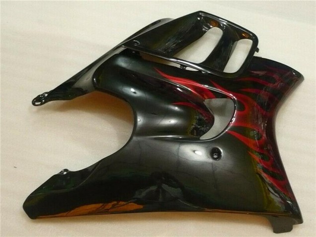 Carenado Moto Honda CBR600 F3 1995-1996 - Negro Brillante Rojo Llama