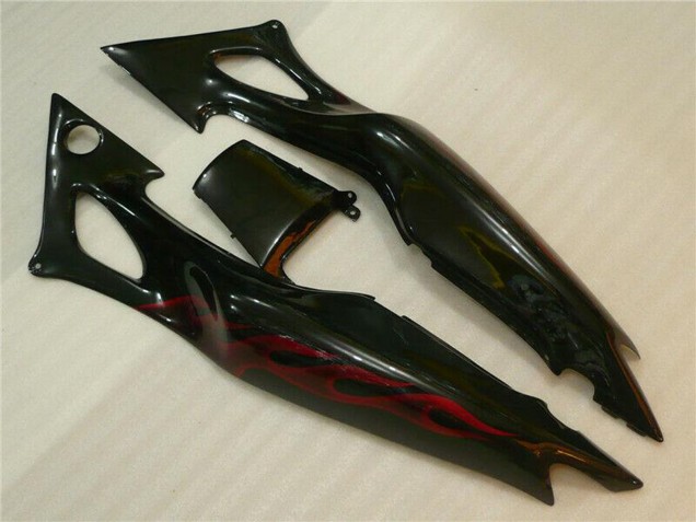 Carenado Moto Honda CBR600 F3 1995-1996 - Negro Brillante Rojo Llama