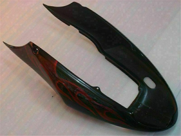 Carenado Moto Honda CBR600 F4i 2004-2007 - Negro Brillante Rojo Llama