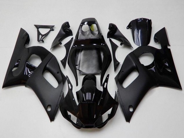 Carenado Moto Yamaha YZF R6 1998-2002 - Negro Brillante Negro Mate