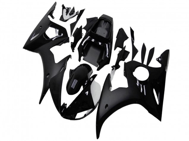 Carenado Moto Yamaha YZF R6 2003-2004 - Negro Brillante Negro Mate