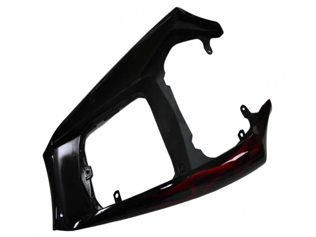 Carenados Moto Yamaha YZF R6 2003-2004 - Negro Brillante Rojo Llama