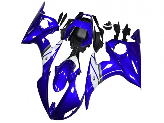 Carenado Moto Yamaha YZF R6 2003-2004 - Azul Blanco