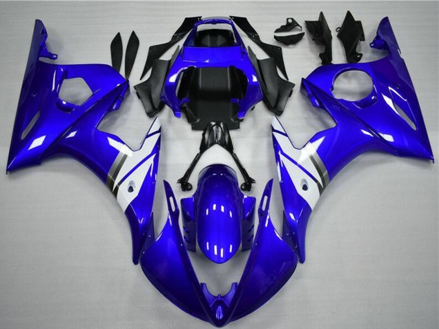 Carenado Moto Yamaha YZF R6 2003-2004 - Azul Blanco