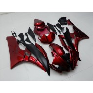 Kits Carenados Moto Yamaha YZF R6 2006-2007 - Rojo Negro Mate