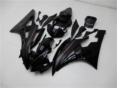 Kits Carenados Moto Yamaha YZF R6 2006-2007 - Negro Brillante Negro Mate