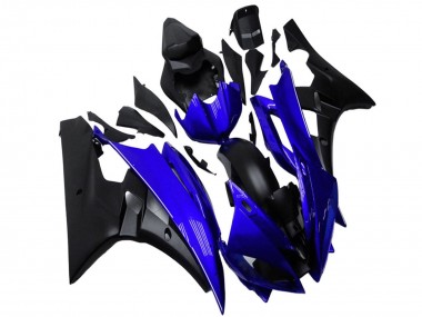 Carenados Moto Yamaha YZF R6 2006-2007 - Azul Negro Mate
