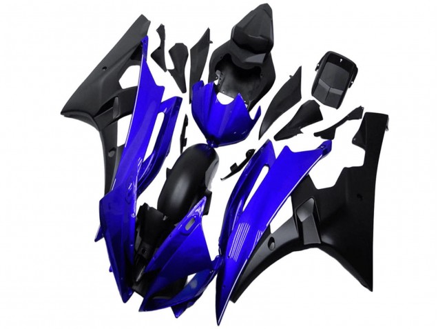 Carenados Moto Yamaha YZF R6 2006-2007 - Azul Negro Mate