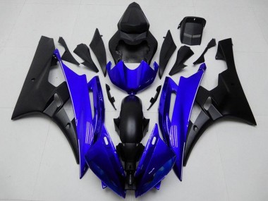 Carenados Moto Yamaha YZF R6 2006-2007 - Azul Negro Mate