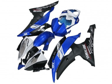 Carenado Moto Yamaha YZF R6 2008-2016 - Blanco Azul Negro Mate Yamalube