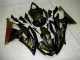 Carenado Moto Yamaha YZF R6 2008-2016 - Negro Brillante Oro Llama