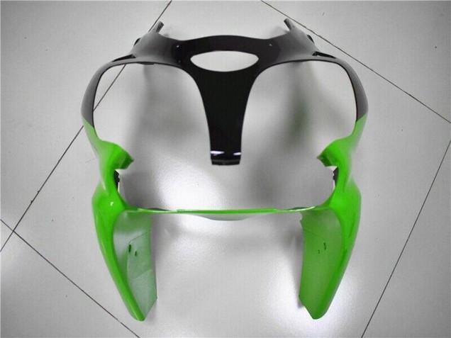 Kits Carenados Moto Kawasaki ZX6R 2000-2002 - Verde Blanco Negro