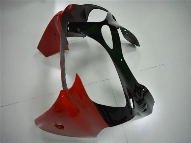 Carenado Moto Kawasaki ZX6R 2000-2002 - Blanco Rojo Negro Brillante