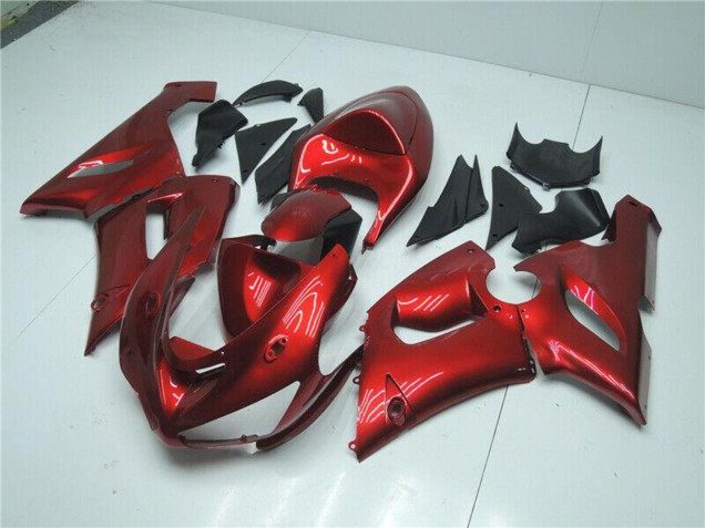 Carenado Moto Kawasaki ZX6R 2005-2006 - Rojo Caramelo