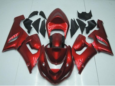 Carenado Moto Kawasaki ZX6R 2005-2006 - Rojo Caramelo
