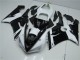Carenado Moto Kawasaki ZX6R 2005-2006 - Blanco Negro Brillante