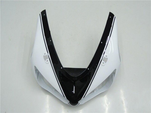 Carenado Moto Kawasaki ZX6R 2005-2006 - Blanco Negro Brillante