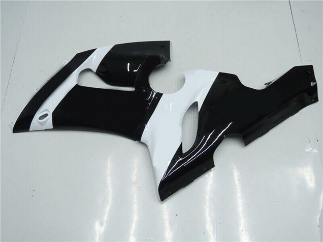 Carenado Moto Kawasaki ZX6R 2005-2006 - Blanco Negro Brillante