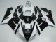 Carenado Moto Kawasaki ZX6R 2005-2006 - Blanco Negro Brillante