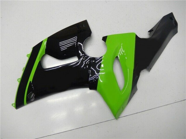 Carenados Moto Kawasaki ZX6R 2005-2006 - Verde Negro Brillante