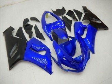 Carenado Moto Kawasaki ZX6R 2005-2006 - Azul Negro Mate