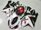Carenado Moto Kawasaki ZX6R 2007-2008 - Blanco Negro Rojo