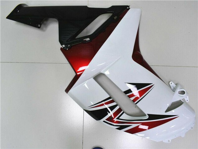 Carenado Moto Kawasaki ZX6R 2007-2008 - Blanco Negro Rojo