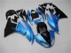 Carenado Moto Kawasaki ZX6R 2009-2012 - Azul Claro Negro Brillante