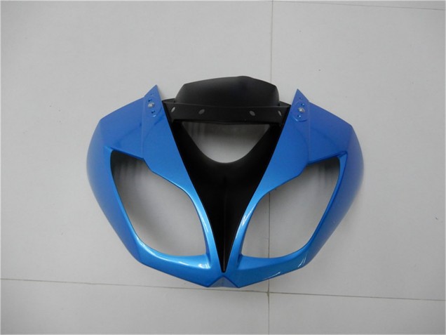 Carenado Moto Kawasaki ZX6R 2009-2012 - Azul Claro Negro Brillante