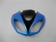 Carenado Moto Kawasaki ZX6R 2009-2012 - Azul Claro Negro Brillante