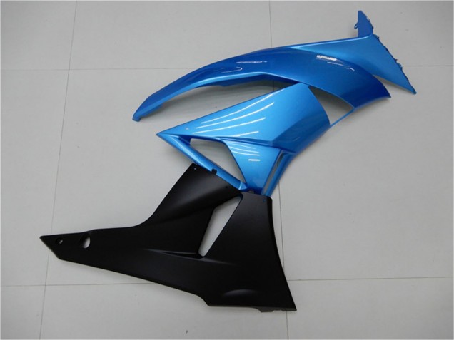 Carenado Moto Kawasaki ZX6R 2009-2012 - Azul Claro Negro Brillante