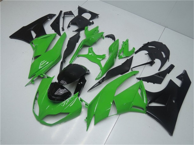 Kits Carenados Moto Kawasaki ZX6R 2009-2012 - Verde Negro Brillante
