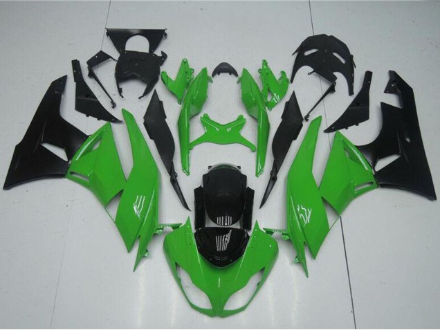 Kits Carenados Moto Kawasaki ZX6R 2009-2012 - Verde Negro Brillante