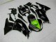 Carenado Moto Kawasaki ZX6R 2009-2012 - Negro Brillante Verde