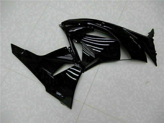 Carenado Moto Kawasaki ZX6R 2009-2012 - Negro Brillante Verde