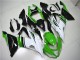 Carenado Moto Kawasaki ZX6R 2013-2018 - Verde Blanco Negro Brillante