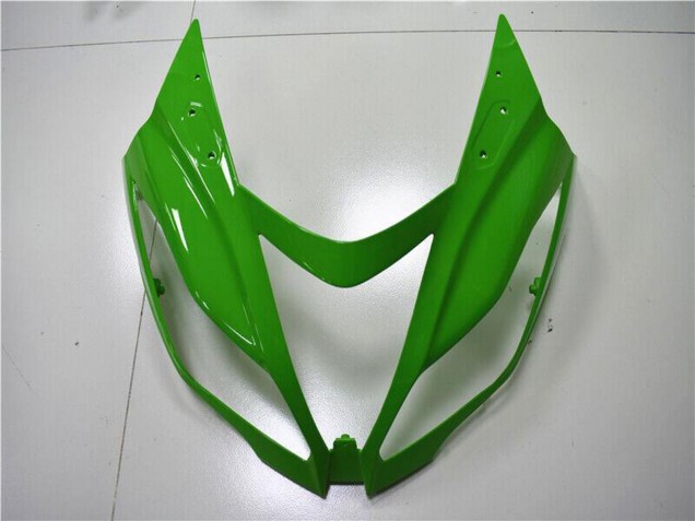 Carenado Moto Kawasaki ZX6R 2013-2018 - Verde Blanco Negro Brillante