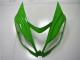 Carenado Moto Kawasaki ZX6R 2013-2018 - Verde Blanco Negro Brillante