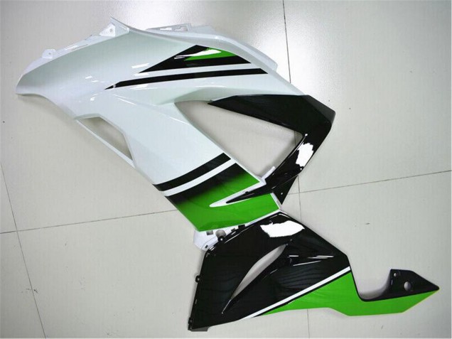 Carenado Moto Kawasaki ZX6R 2013-2018 - Verde Blanco Negro Brillante