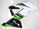 Carenado Moto Kawasaki ZX6R 2013-2018 - Verde Blanco Negro Brillante