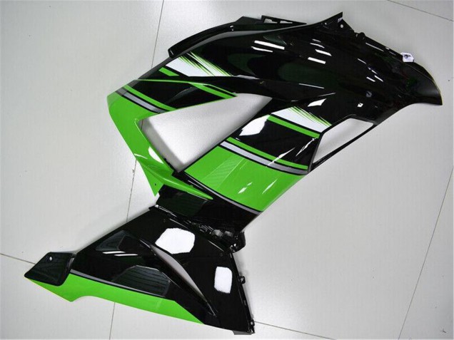 Carenados Moto Kawasaki ZX6R 2013-2018 - Verde Negro Brillante