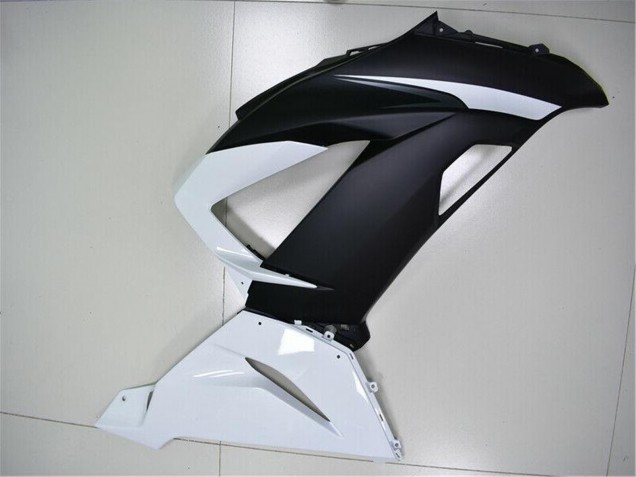 Carenado ABS Kawasaki ZX6R 2013-2018 - Blanco Negro Mate