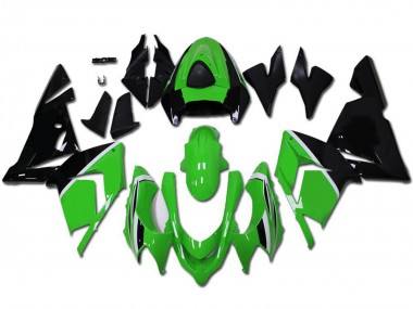 Carenado Moto Kawasaki ZX10R 2004-2005 - Verde Negro Brillante