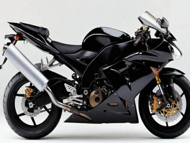 Carenado Moto Kawasaki ZX10R 2004-2005 - Negro Brillante Negro Mate