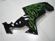 Carenado Moto Kawasaki ZX10R 2006-2007 - Negro Brillante Verde Llama