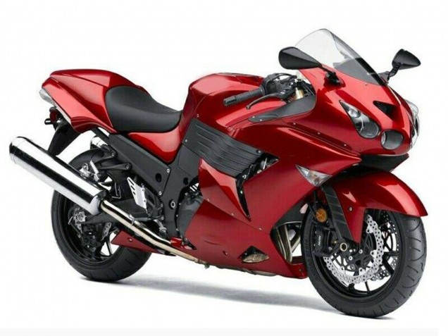 Carenado Moto Kawasaki ZX14R ZZR1400 2006-2011 - Rojo