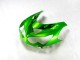 Carenados Moto Kawasaki ZX14R ZZR1400 2012-2024 - Verde Negro Brillante
