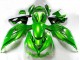 Carenados Moto Kawasaki ZX14R ZZR1400 2012-2024 - Verde Negro Brillante