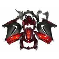 Carenado Moto Kawasaki EX250 2008-2012 - Rojo Negro Mate