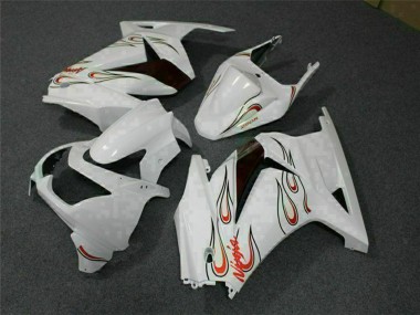 Carenado Moto Kawasaki EX250 2008-2012 - Blanco Rojo